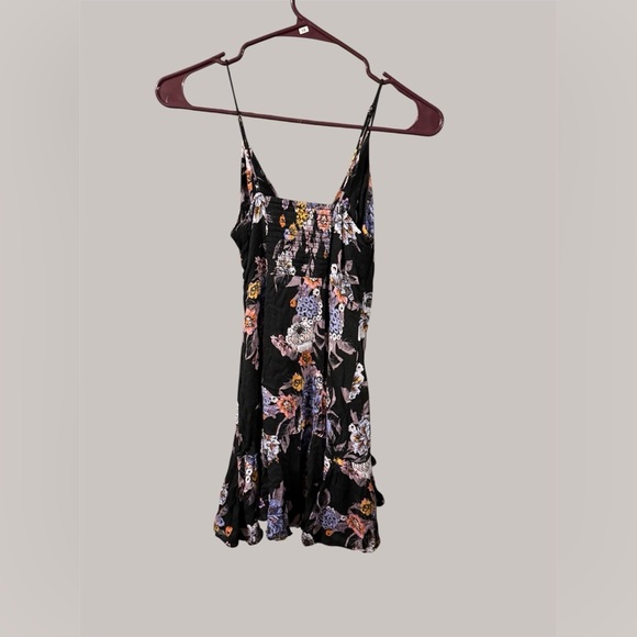 Free People Happy Heart V Neck Spaghetti Straps Mini Dress - Picture 6 of 8